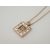 Square Stone Pendant Necklace