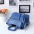 Blue leather handle bag