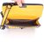 Yellow leather metal chain shoulder bag