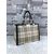 Horse check original leather chain tote bag