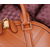 Embossing leather top handle bag