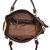 Beige Medium Check Brown Leather Trim  Handbag Bag with Should Strap