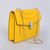 Yellow Leather Serpenti Snake Closure Medium Bag