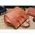 Original leather small tie bag with small inside purse