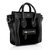 Luggage Nano Tote PM Black Suede Leather