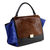 Small Trapeze Bag Calf Hair Brown/Blue/Black