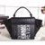 Small Trapeze Bag Croco Black