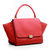 Small Trapeze Bag Red Suede