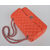 Orange Lamb Skin Leather 2.55 Classic flap bag (Nickel)