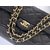 Black Lamb Skin Leather Quilting 2.55 Chain Bag (Gold)