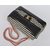 Stripe fabric medium flap bag