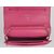 Fuchsia leather flap bag