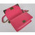 Pink cow hide leather flap bag