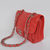 Leather Punching in the air Mini Flap Bag