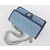 Washing denim flap bag