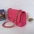 Fuchsia lamb skin leather reissue flap bag