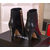 Leather pointed head pump short boots