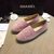 pink suede leather espadrilles loafers