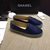 blue lambskin leather espadrilles loafers