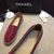 red lambskin leather espadrilles loafers