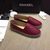 red lambskin leather espadrilles loafers