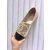 gold lizard pattern leather espadrilles loafers