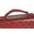 Red Oil Leather Should Chain Flap Bag