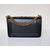 Black Leather Flap Shoulder Chain Bag