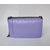 Lavender Color Leather Flap Shoulder Chain Bag