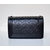 Black Leather Flap Shoulder Chain Bag