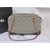 Stripe cotton fabric chain shoulder bag