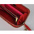 Leather metal chain edge zipper long wallet