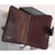 Original leather 2 folds zipper wallet