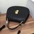 Original leather Drew round shape  flap shoulder bag