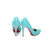 Blue Patent Leather Rivets Pump