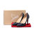 Croco pattern leather pointed head pump