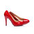 Patent leather pump