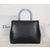 Leather flap handle bag