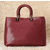 Diorissimo Claret Nappa Leather Handle Bag