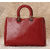 Diorissimo Red Nappa Leather Handle Bag