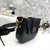 D-FENCE SADDLE BAG IN BLACK CALFSKIN