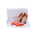 Orange leather pointed head pump