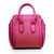 Heroine Fuchsia leather rivets handle bag