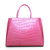 Pink Croco Leather Jours Elite It Bag