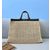 Peekaboo Raffia X-Tote