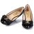 Patent leather wedge pump