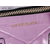 Purple croco leather antigona handle bag