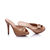 Beige patent  leather pump slipper