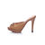 Beige patent  leather pump slipper