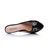 Black patent leather pump slipper